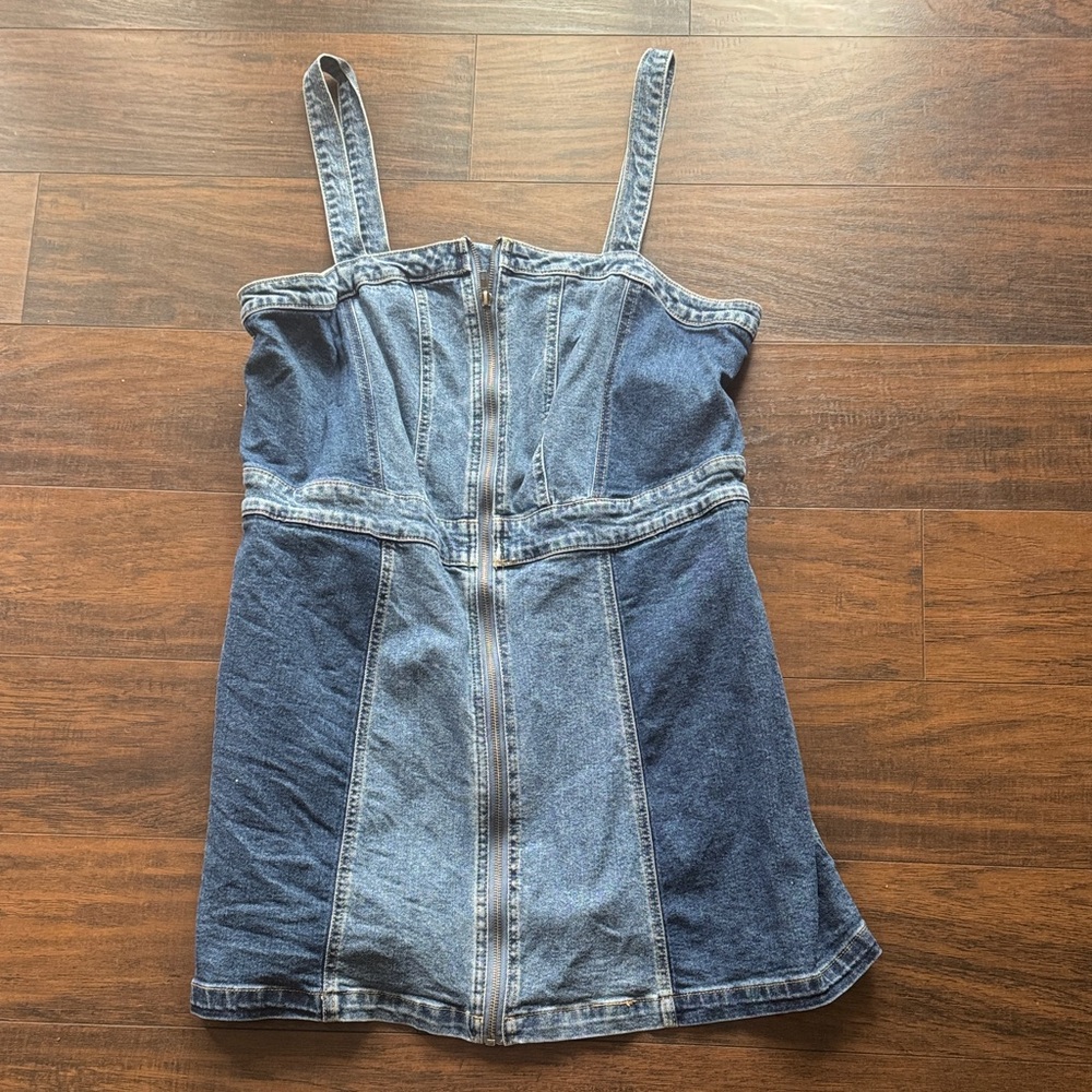🔘Denim Patchwork Dress